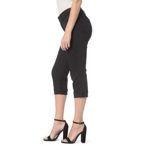 NYDJ Marilyn crop jeans black denim sz 14 - Picture 2 of 10